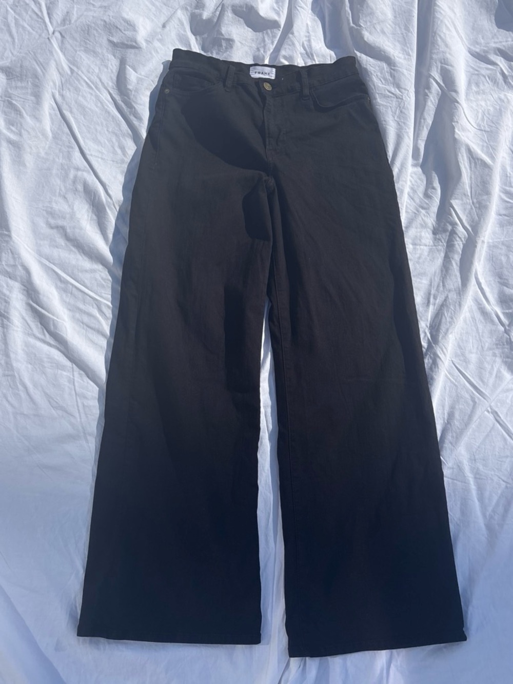 Frame Denim Black “Le Slim Palazzo”
